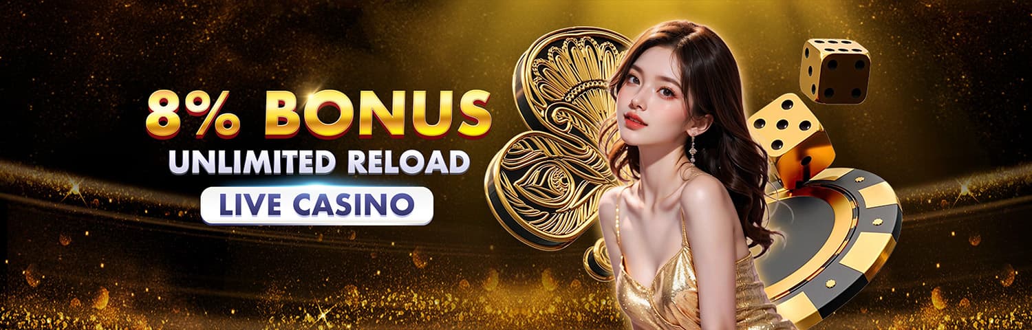 Casino Unlimited Reload 8% Bonus