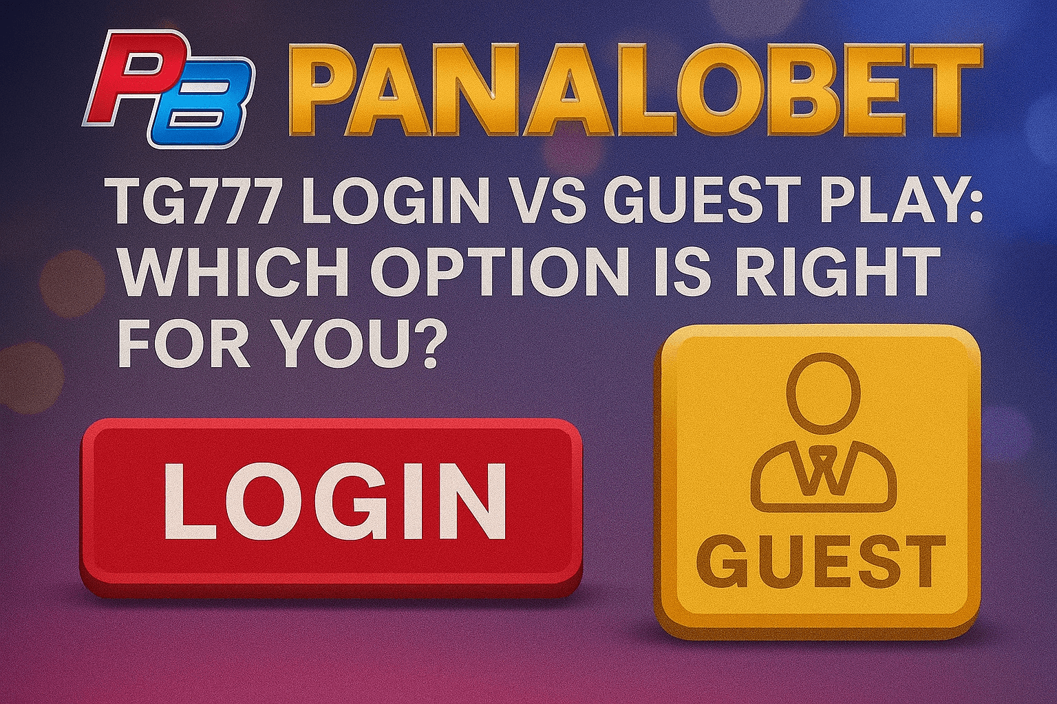 TG777 Login vs Guest Play The Best Way to Enjoy Casino Games
