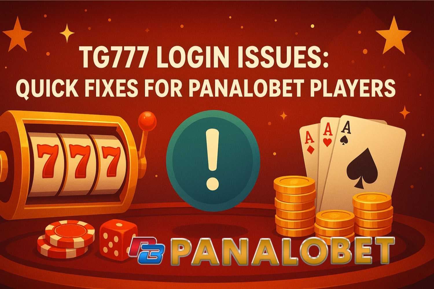 TG777 Login Issues: Quick Fixes for Panalobet Players